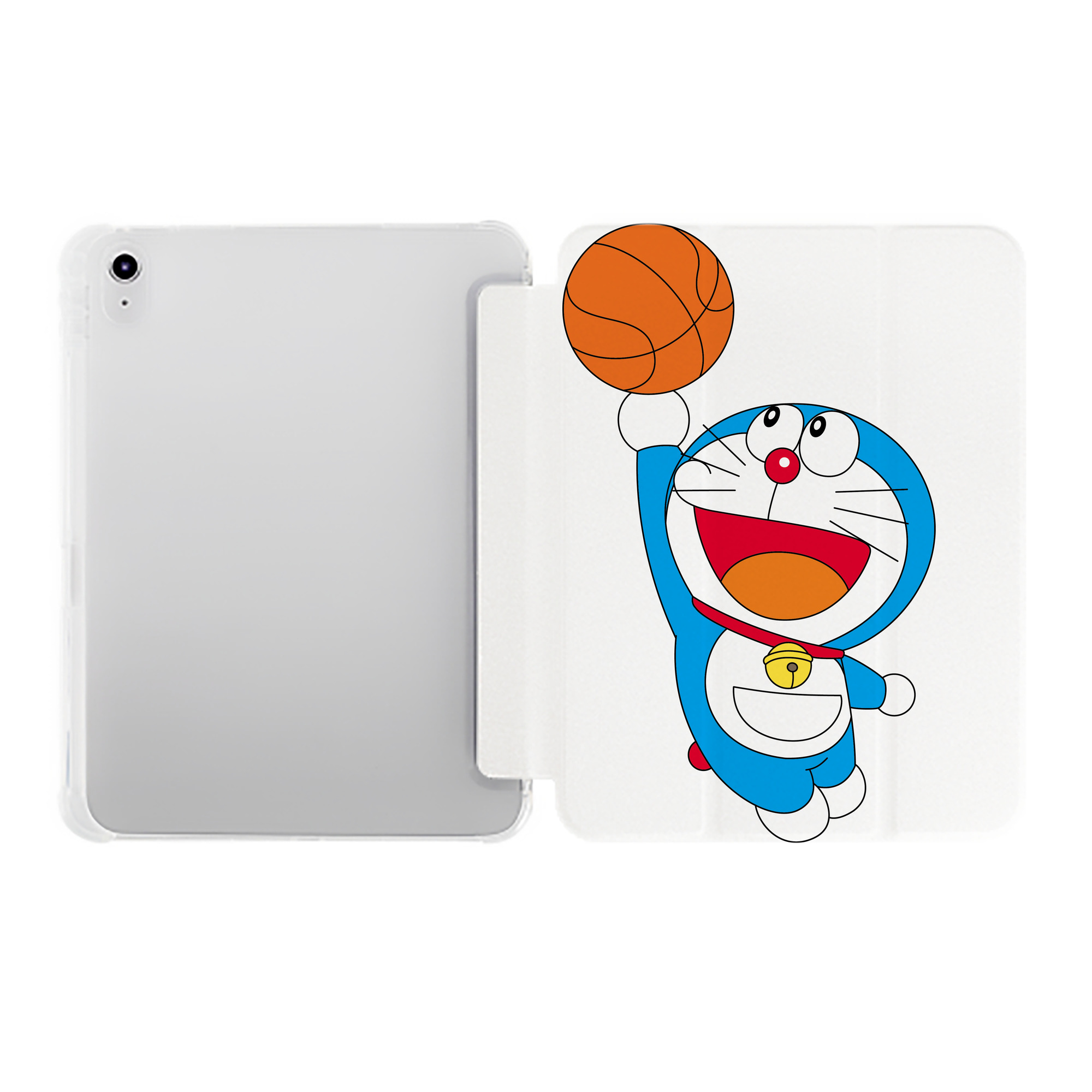 （画像用） ドラえもん Doraemon IPad ケース ペン収納付き 三つ折りスタンド PUレザー×シリコン 対応機種9.5/10.5/10.9インチ